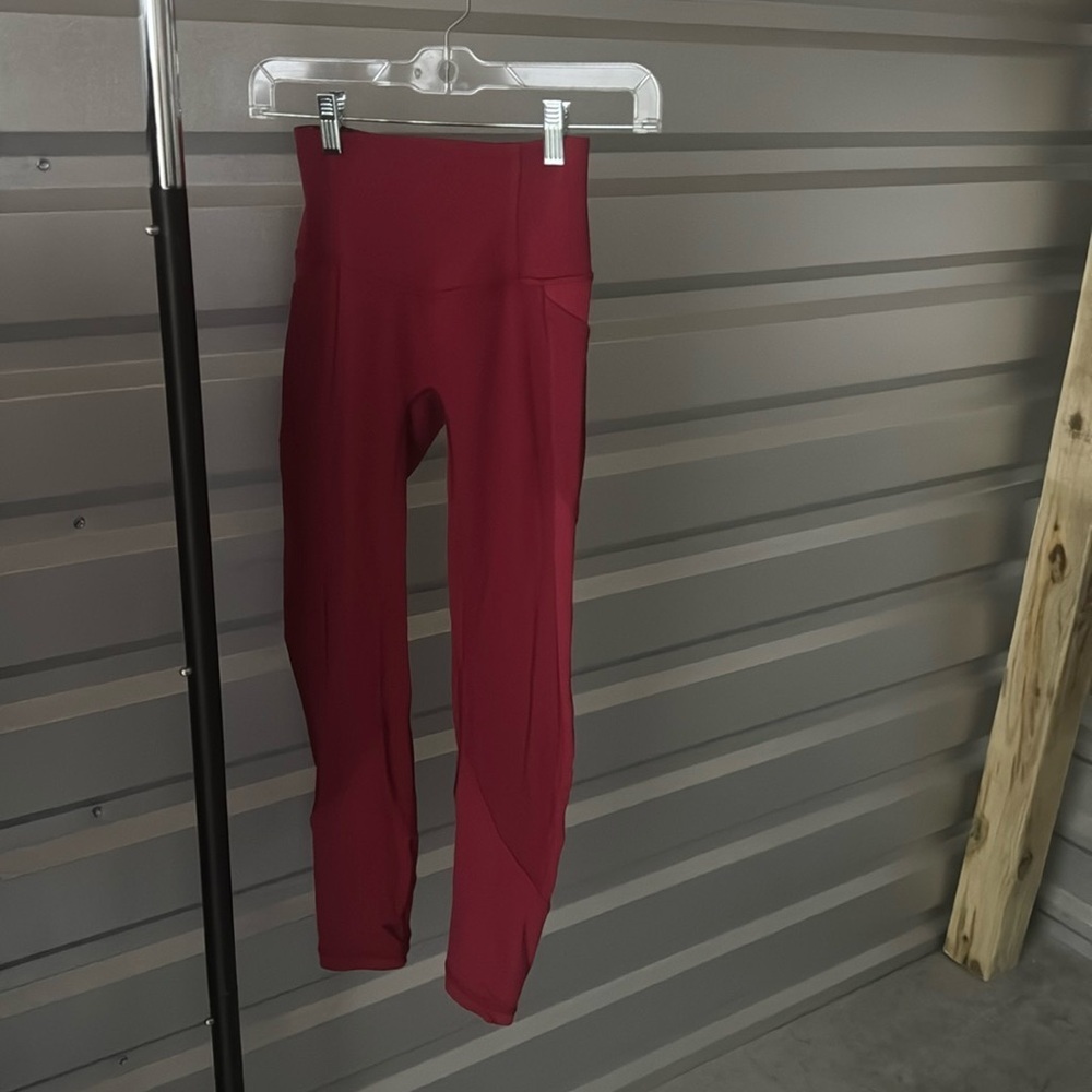 Lululemon Maroon Leggings, Size 2